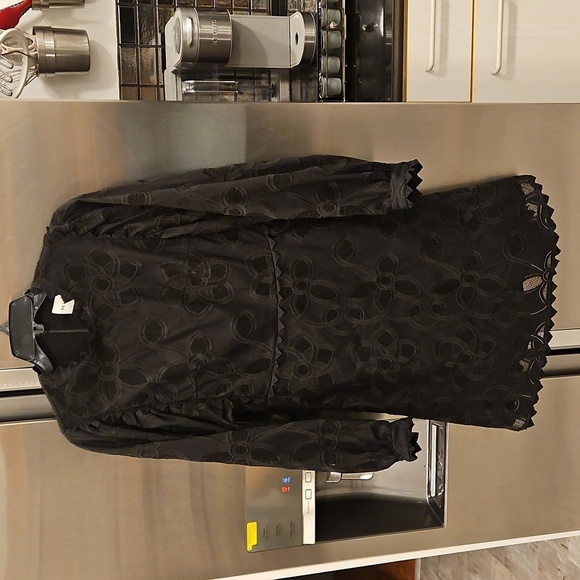 💕MUNTHE💕 Melinis Dress  ~ Black Floral Embroidered 36 EU NWT - Picture 10 of 16